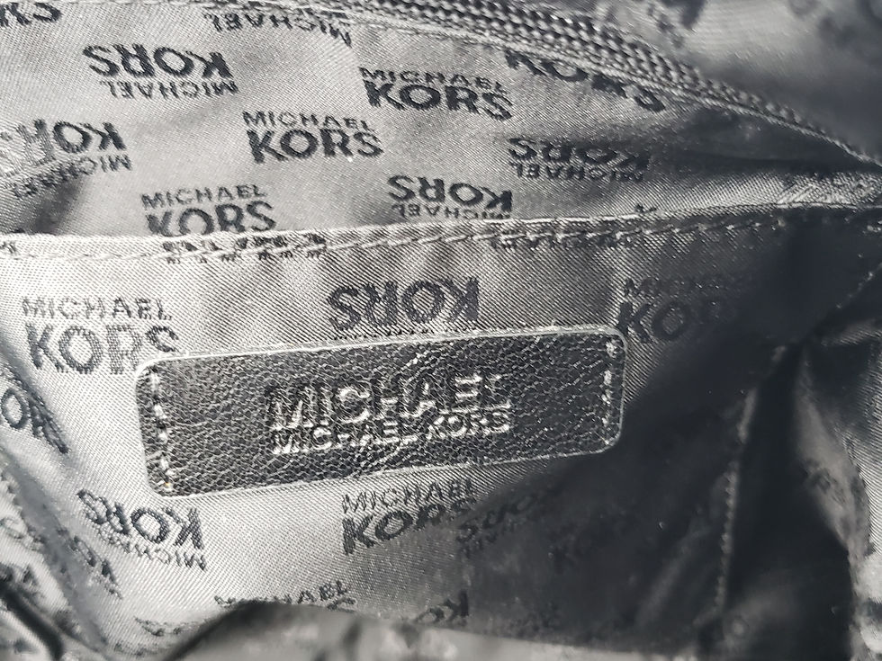 Thumbnail: Michael Kors McGraw Slim Satchel label view