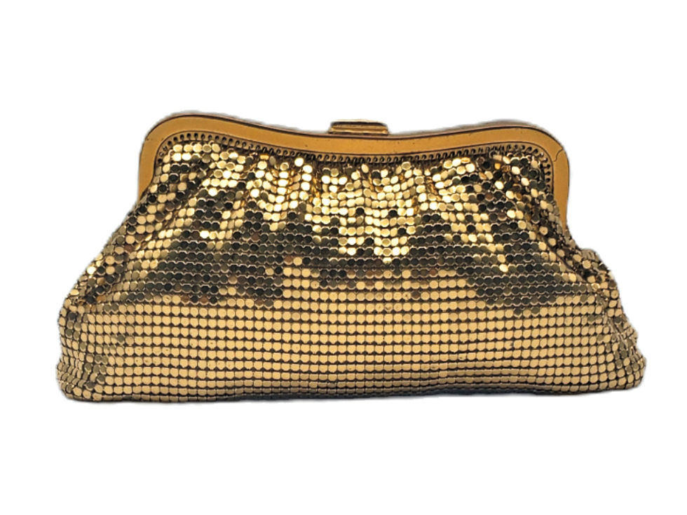 Thumbnail: Whiting and Davis Gold Mesh Clutch Bag