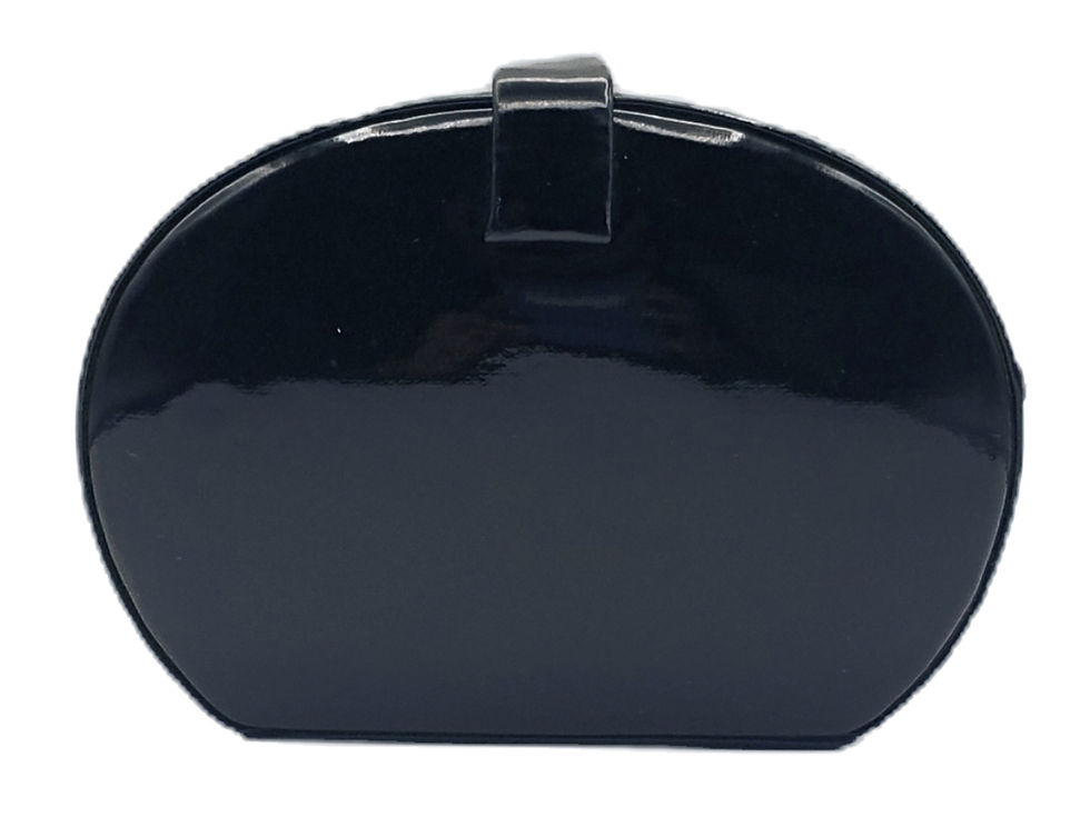 Thumbnail: Vintage Black Patent Leather Shoulder Bag