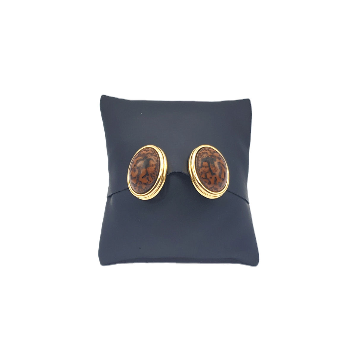 Vintage Joan Rivers Leopard Clip Earrings