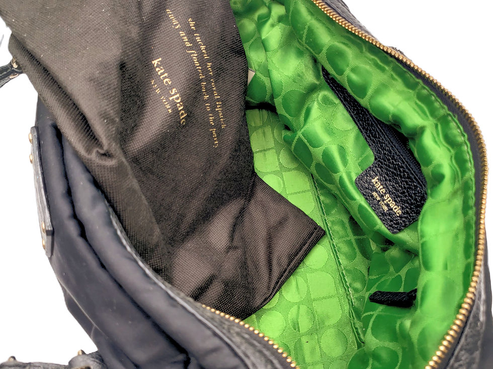 Thumbnail: Kate Spade Nylon & Leather Satchel Bag interior view