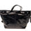 Thumbnail: NWT Treasure & Bond Black Leather Tote Bag with removeable long strapfront view