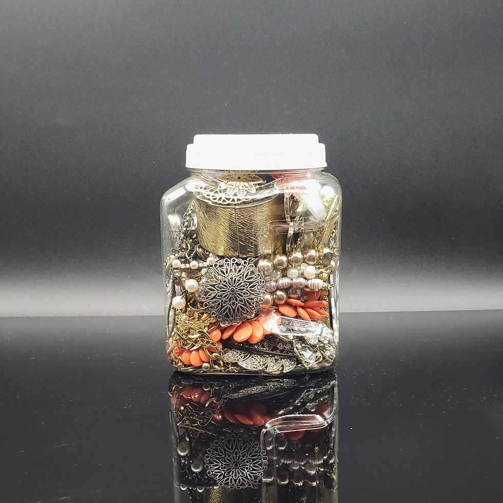 Jewelry Lots Jars | Flower Collection | Size Small