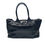 Thumbnail: Donald J.Pliner Black Patent Leather Embossed Tote Bag