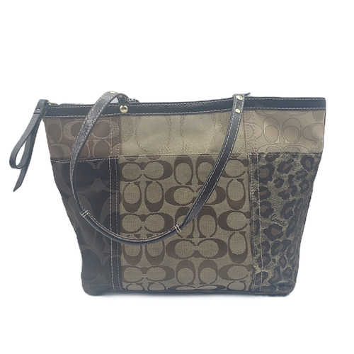 Coach Leopard Patchwork Tote | Oohlala Collectibles