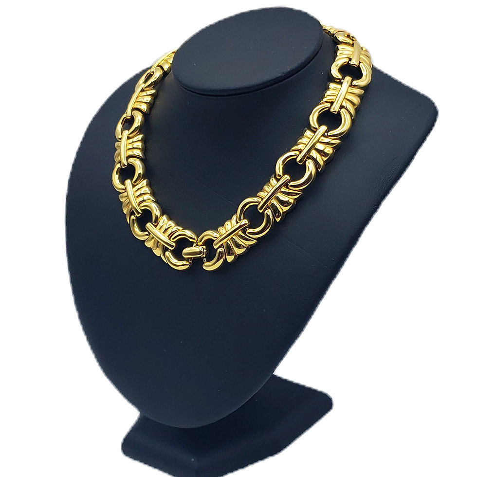 Thumbnail: Vintage Ralph Lauren Runway Link Collar Necklace
