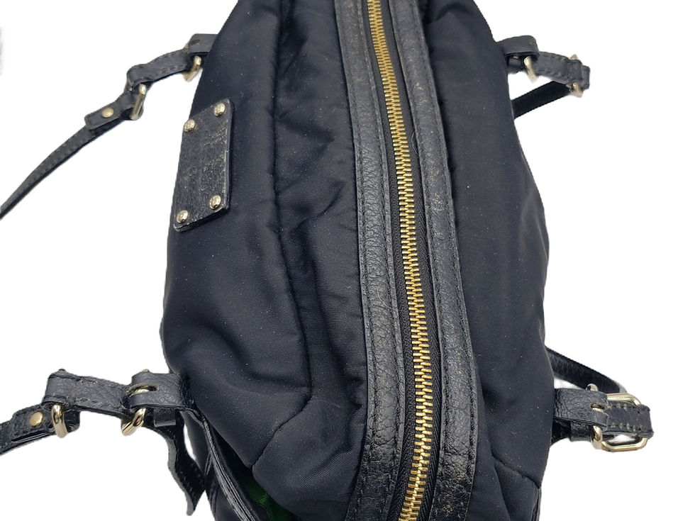 Thumbnail: Kate Spade Nylon & Leather Satchel Bag top view