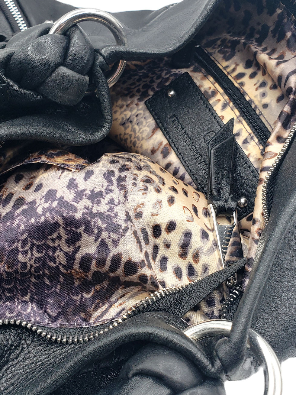 Thumbnail: Fenn Wright Manson Leather Hobo Bag interior view