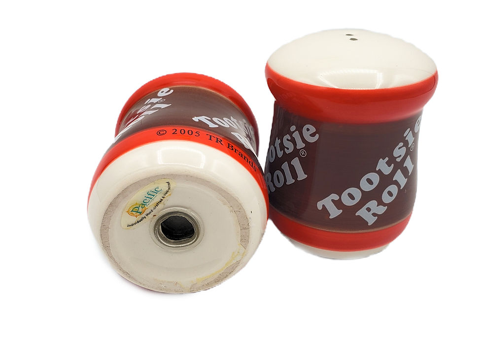 Thumbnail: Tootsie Roll Ceramic Salt and Pepper Shaker Set