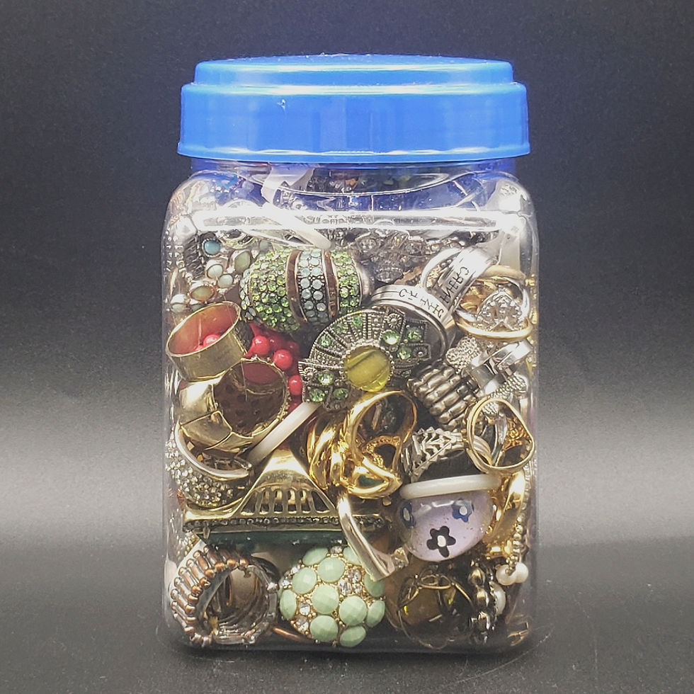 Thumbnail: Jewelry Lots Jars | Ring Assortment | Size Small