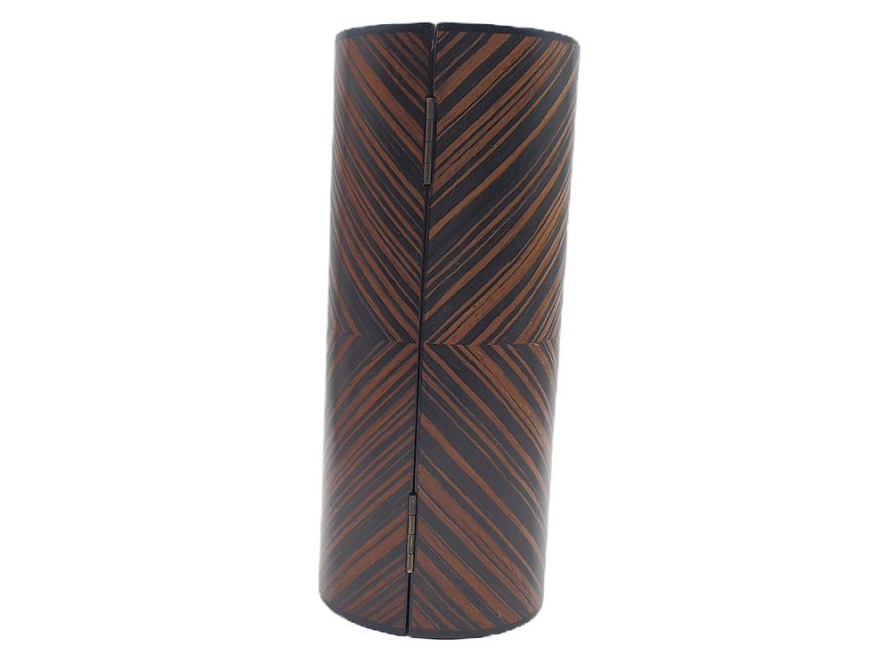 Thumbnail: Bombay Company Cylinder Jewelry Box back view