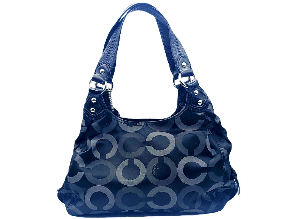 Thumbnail: Vintage Coach Maggie Mia Op Art Shoulder Bag