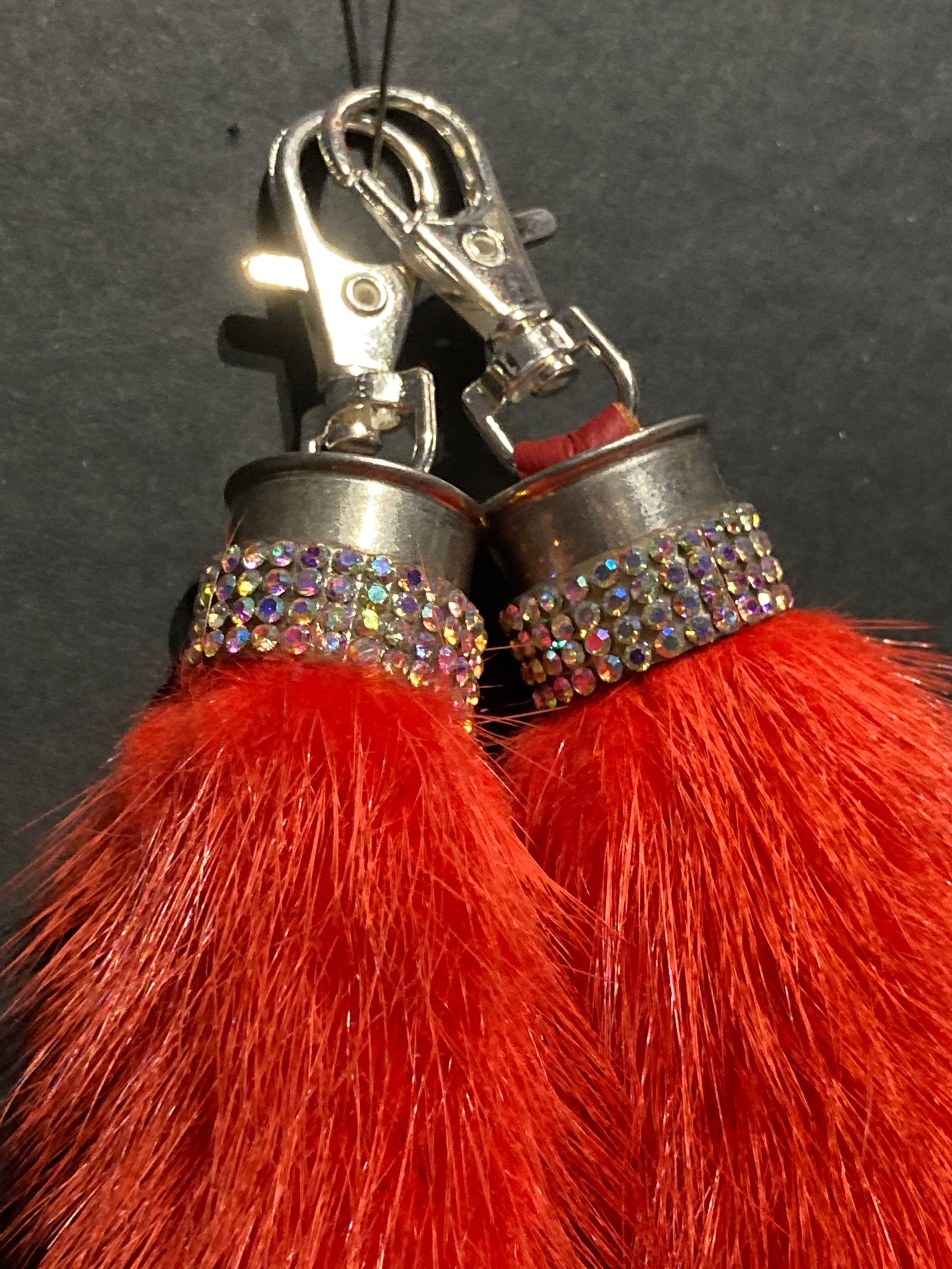 Mink Tail Boot Tassels 