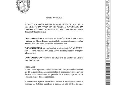 Portaria nº 69/2025 | Münchenfest 2025