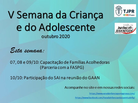 Atividades V Semana da Criança