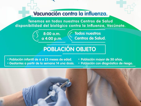 Vacunación contra la influenza.