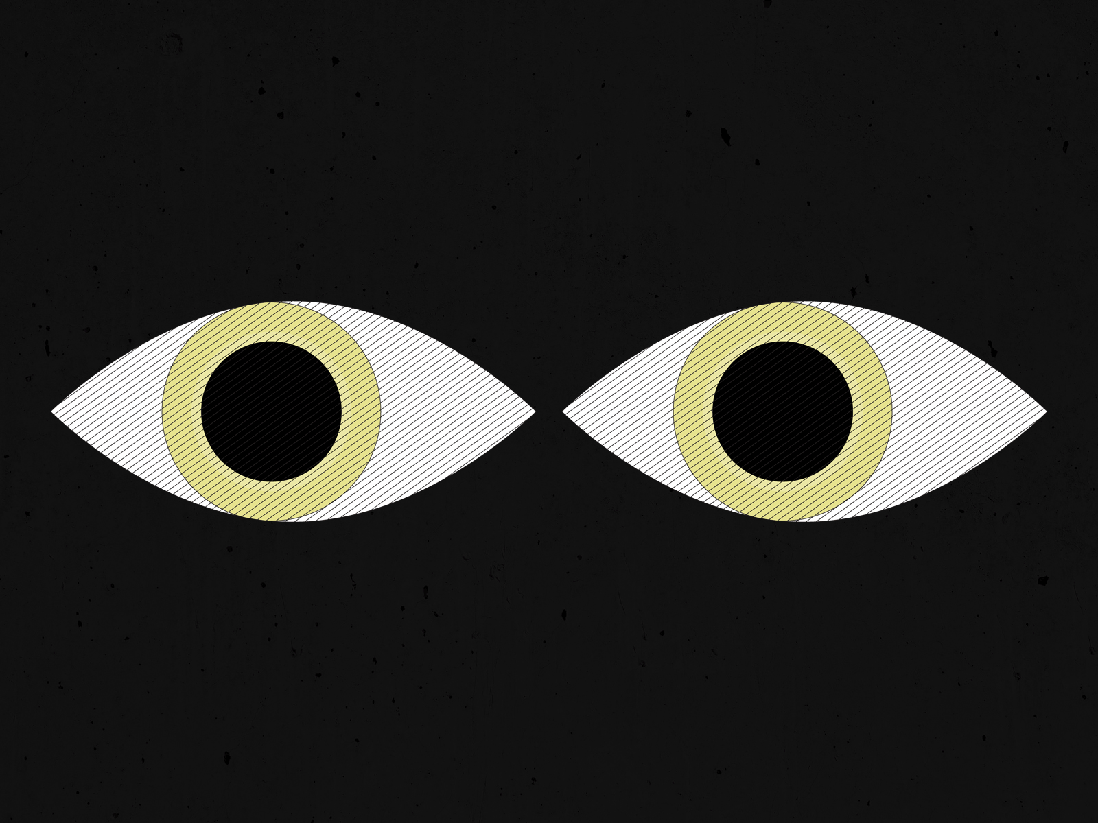 Two yellow eyes are ominously staring at you