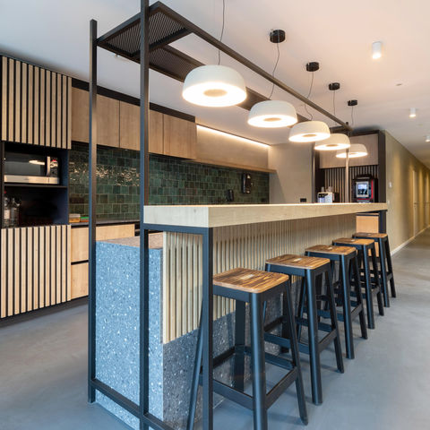 Aménagement des bureaux et espaces communs - Liège - Dominique Lombardo Architecture d'intérieur