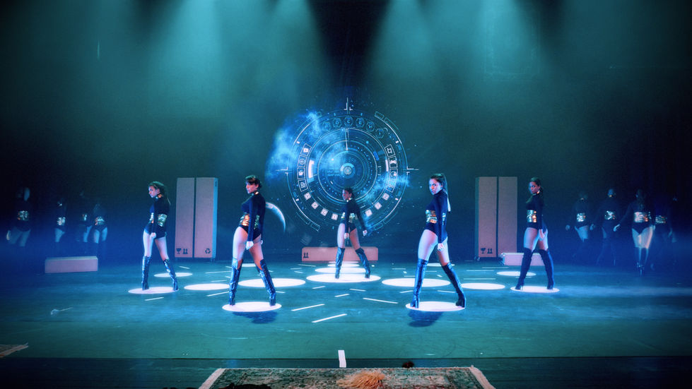 Scénographie au Théâtre de Liège. Spectacle de danse pour la Dance Attitud. Dominique Lombardo