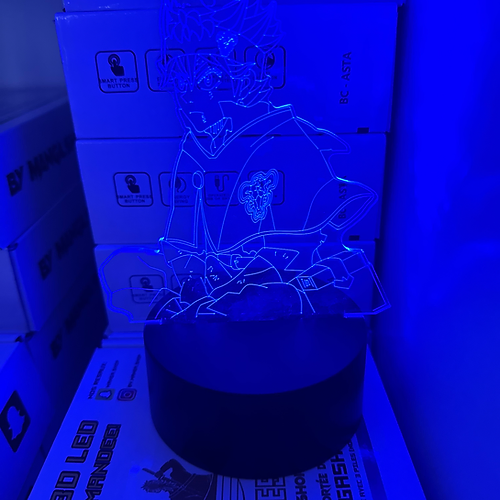 Lampe 3D LED - ASTA - black clover