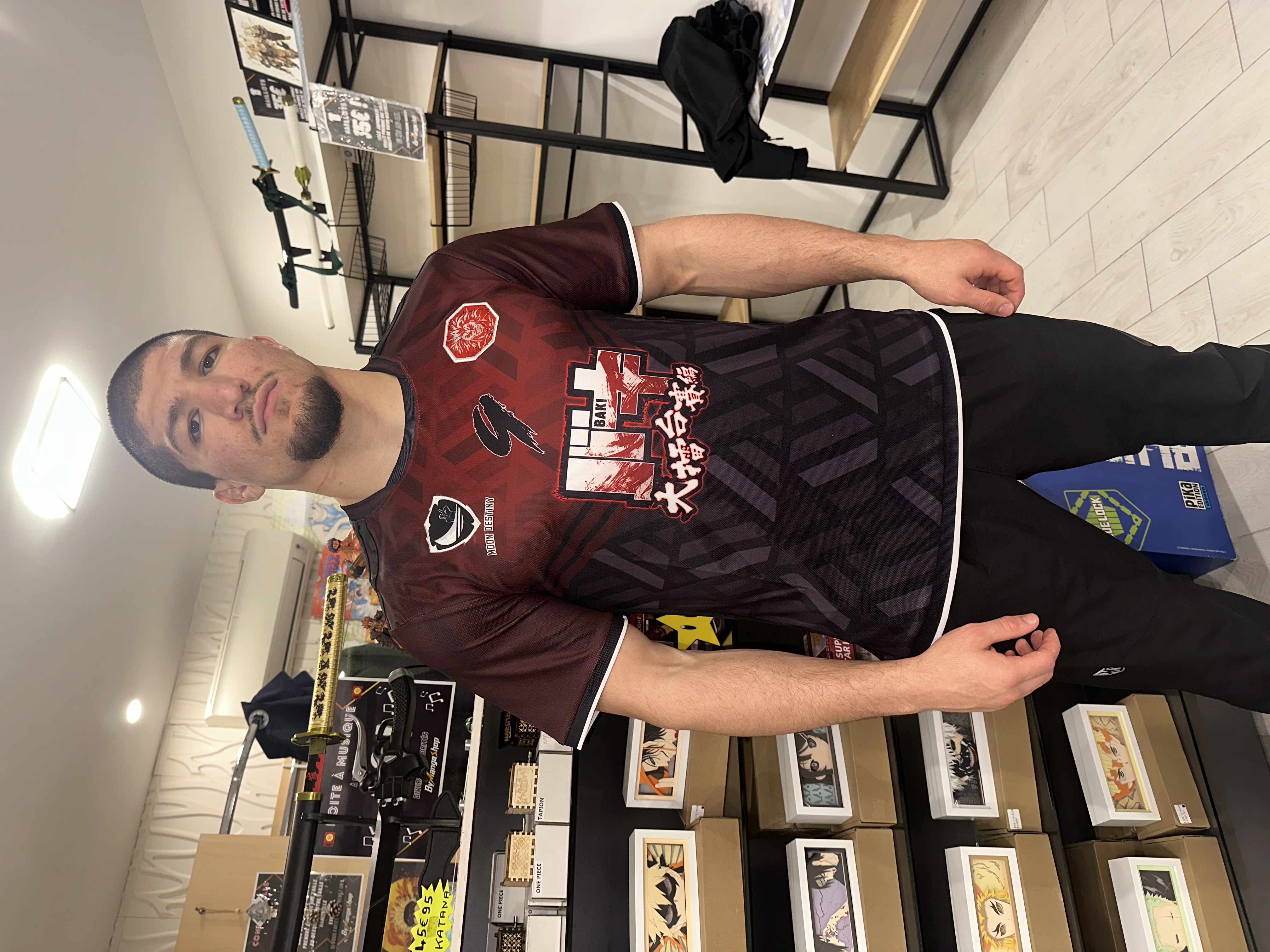 Client BYMANGASHOP avec son maillot