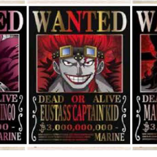 Display 3D - Black Wanted OnePiece