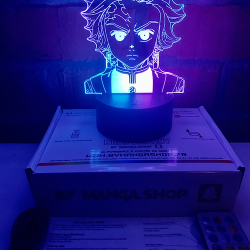 Lampe 3D LED - TANJIRO DEMON SLAYER - dos