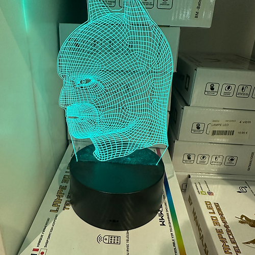 Lampe 3D LED - BATMAN FACE