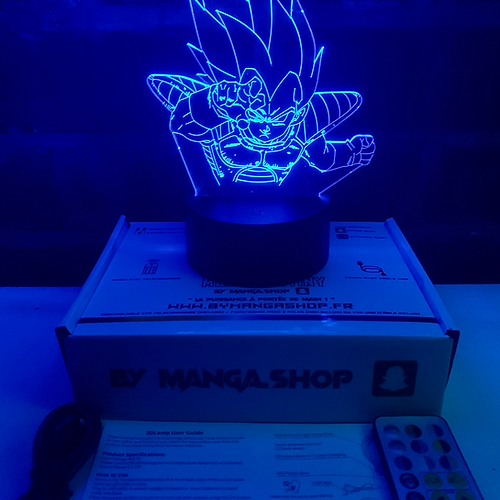 Lampe 3D LED - VEGETA DBZ