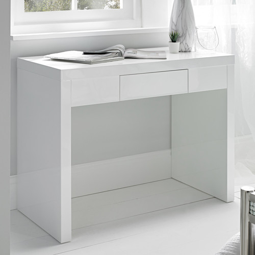 White High Gloss Dressing Table/Desk ModaHome