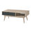 Thumbnail: Retro Scandi Oak Coffee Table with Grey Drawer