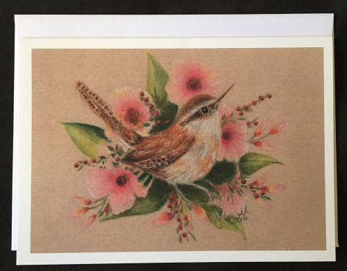 Sparrow in Flowers
