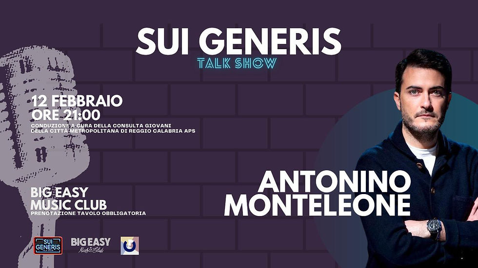 SUI GENERIS - intervista ad Antonino Monteleone