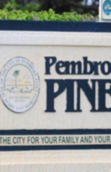 Pembroke Pines city sign