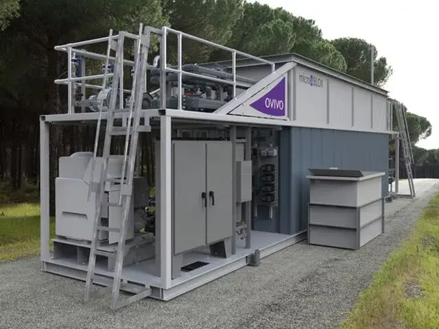 skid mounted ovivo sic membrane wastewater plant