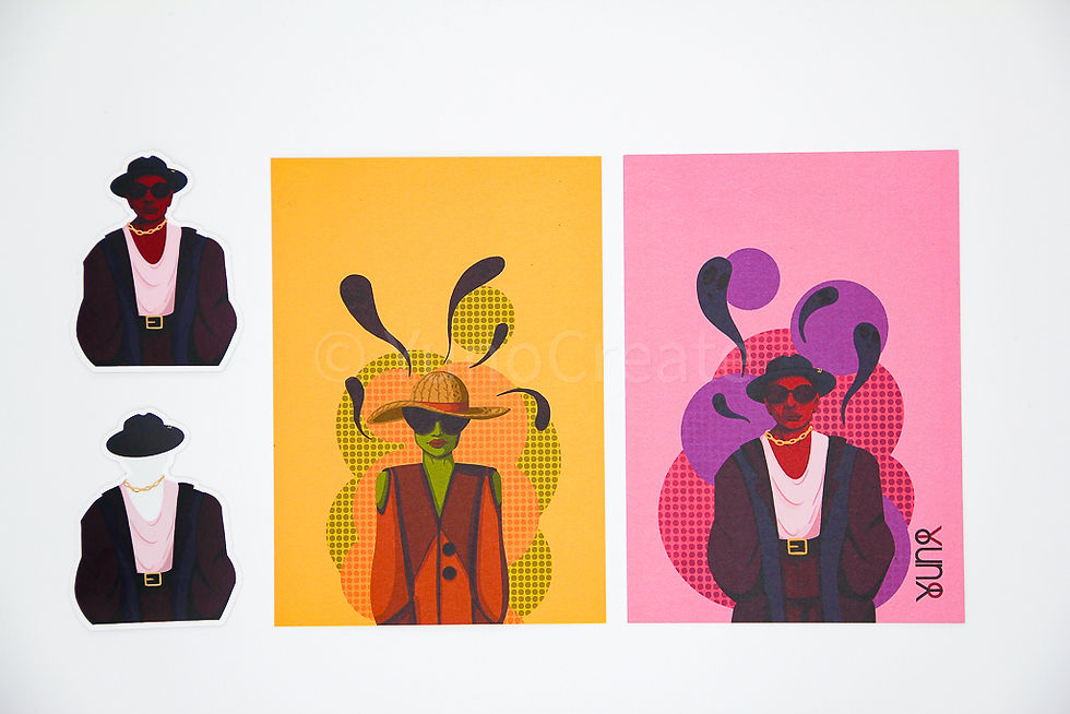 Thumbnail: Kleurrijke karakters, set