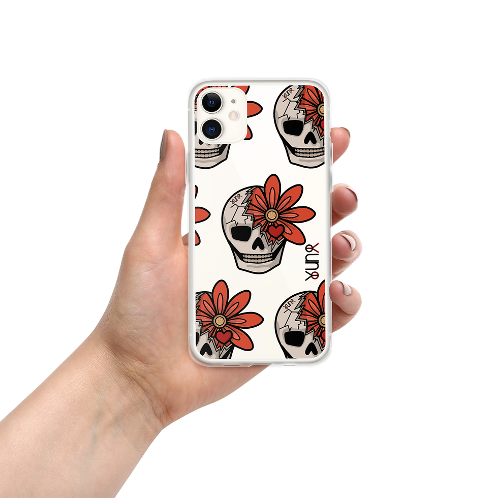 Thumbnail: iPhone Case - Flower Skull