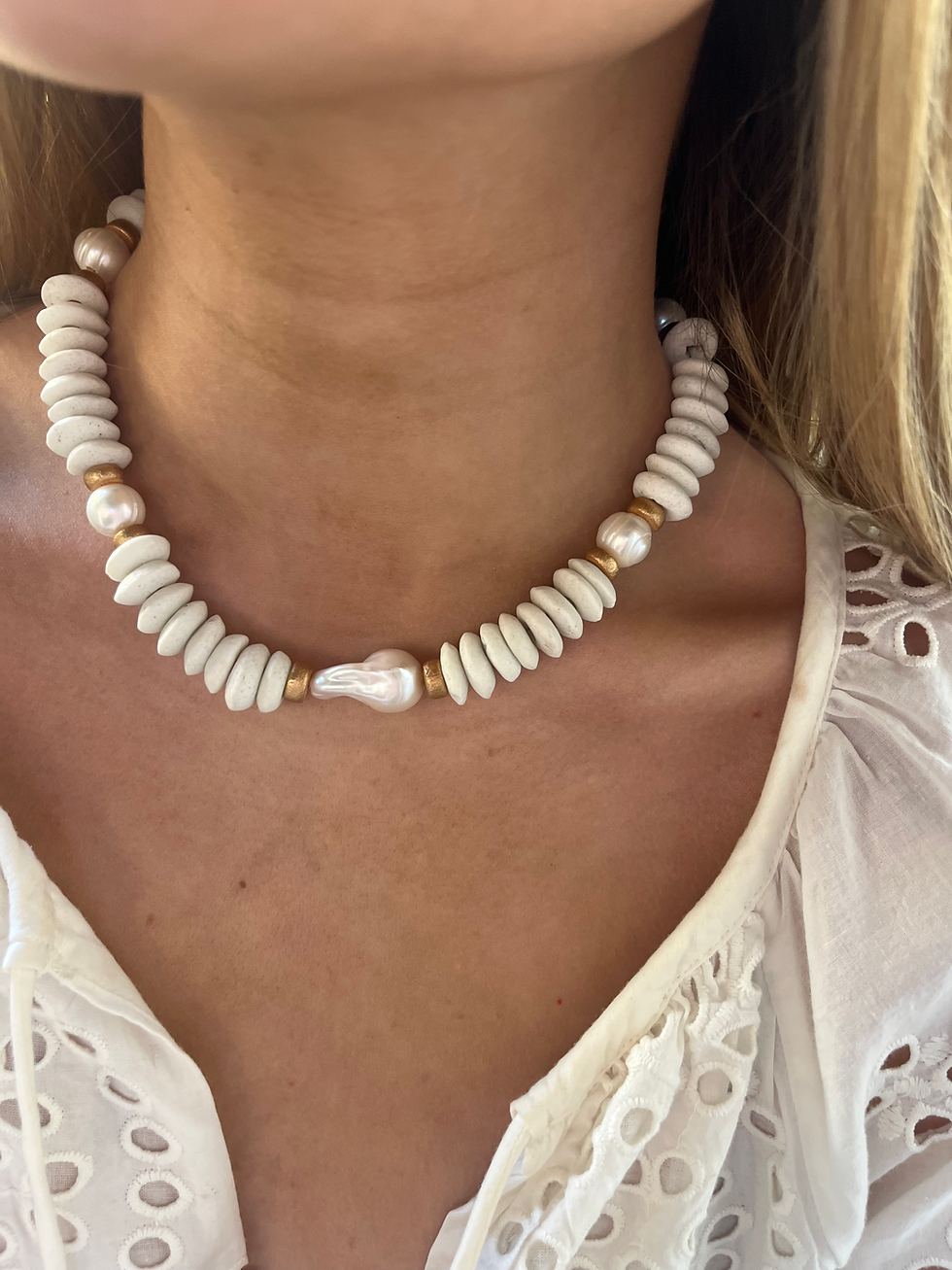 Thumbnail: Mixed James Chunky Freshwater Pearl Necklace