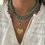 Thumbnail: Milan Turquoise Beaded Necklace