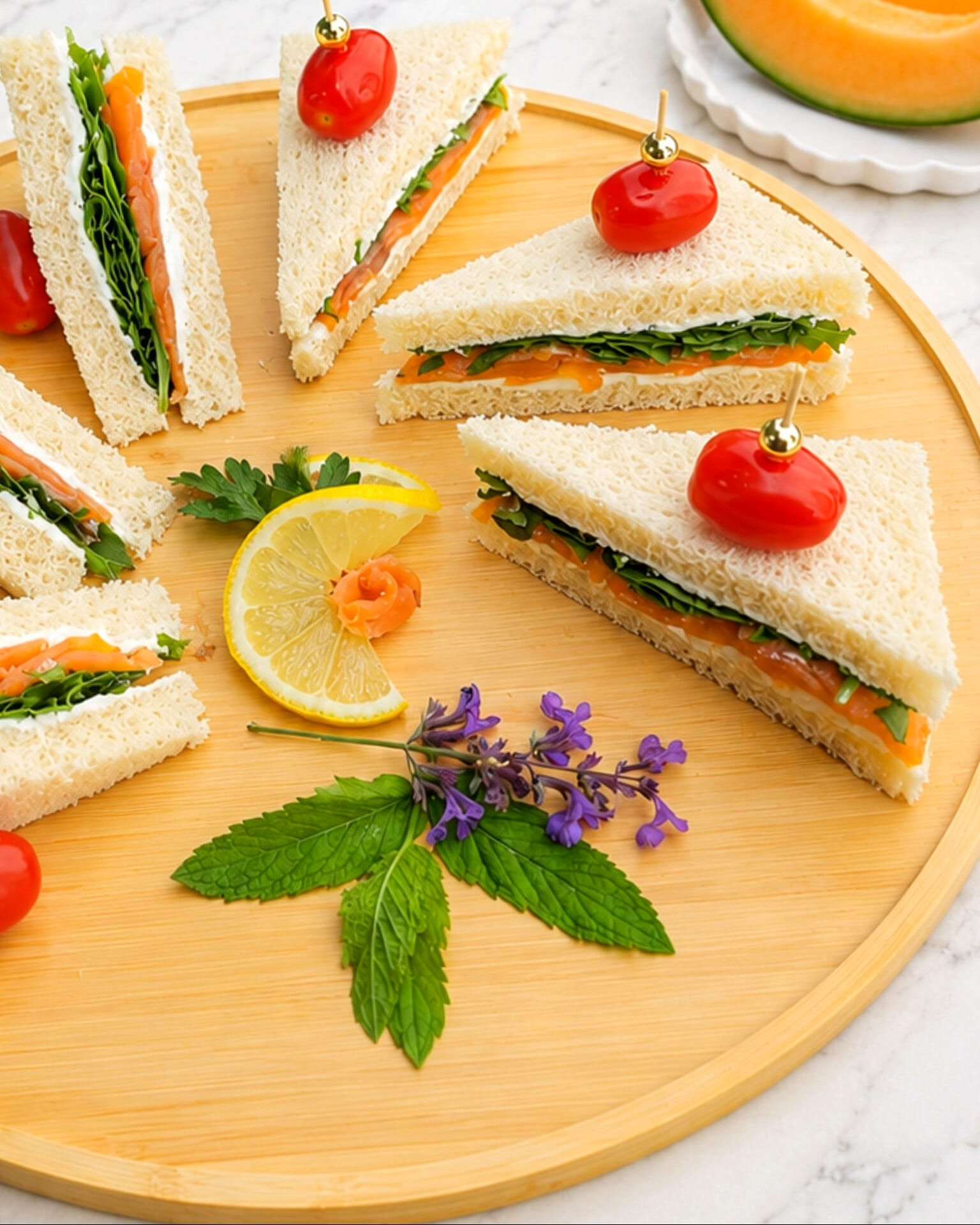 Smoked Salmon Sandwich (10 pcs)