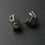 Thumbnail: Earrings "Black cubes with citrine"