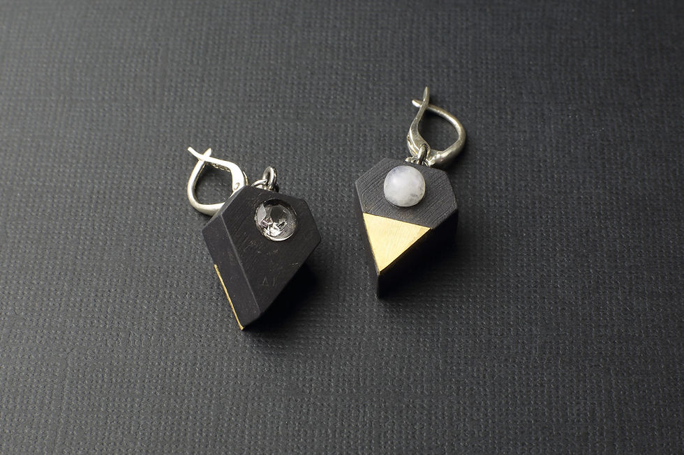 Thumbnail: Earrings "Rise of the White Moon"