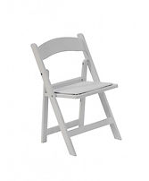 Kids White Resin Folding Chairs