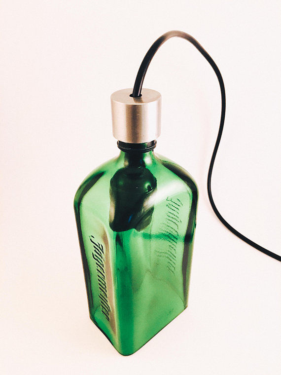 Thumbnail: Beautiful Pendant light fixture made from Jagermeister bottle