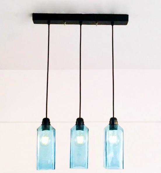 Thumbnail: Bombay Sapphire Blue Gin Bottle Chandelier | Bar & Kitchen Light