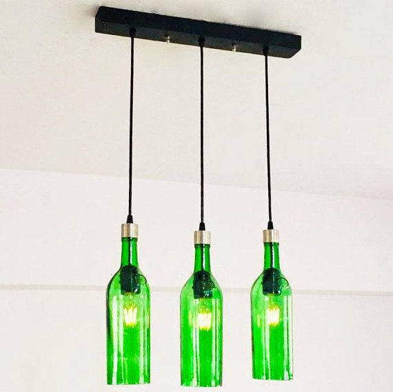 Thumbnail: Glenfiddich Whiskey Bottle Chandelier | Liquor Bottle Light for kitchen & bar