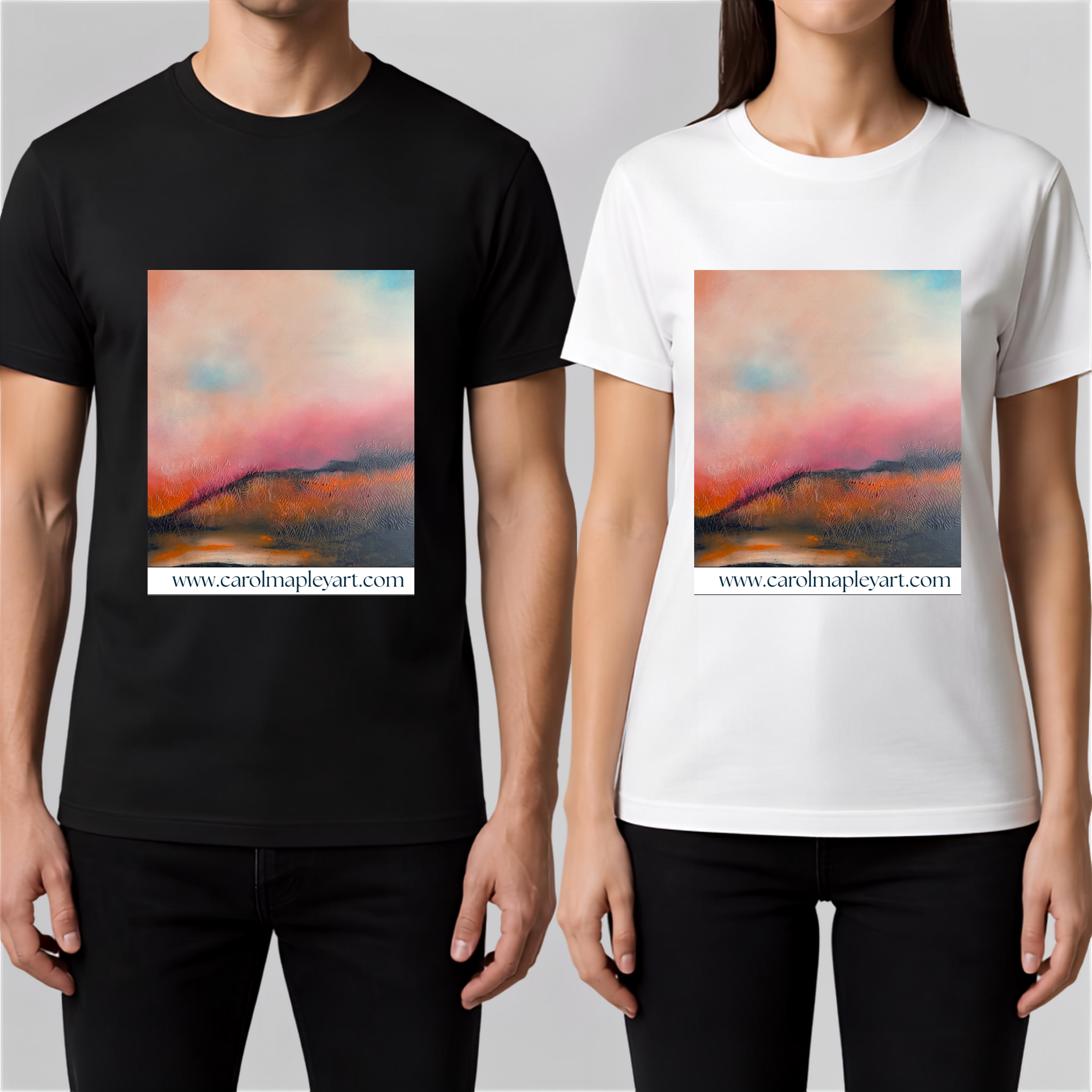 ART PRINT T-SHIRT - WHERE THE HEATHER HOLDS THE LIGHT