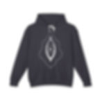 Love Light & Power Lightweight Hoodie in Black, front