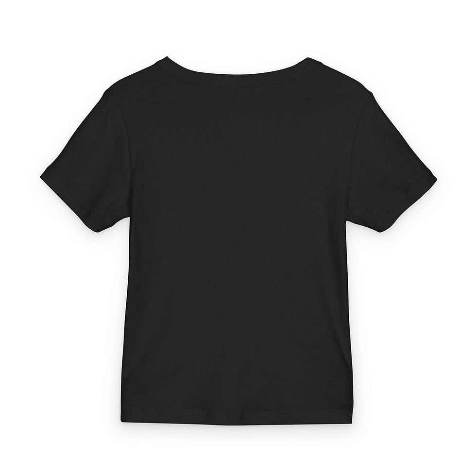 Thumbnail: Ribbed Baby Tee - Love, Light & Power in Rainbow