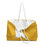 Thumbnail: Yellow Sexy Monster Yellow Weekender Bag, Front folded over
